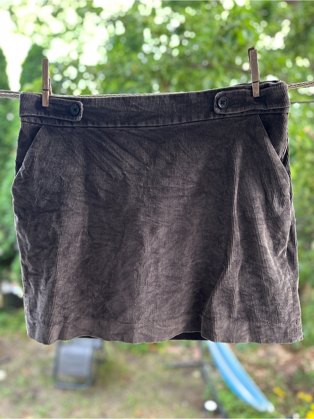Banana Republic Brown Corduroy Mini Skirt